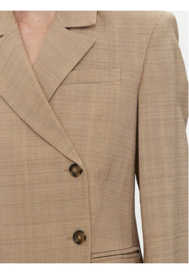 Herskind Marynarka Pli 5123110 Beżowy Regular Fit. Kolor: beżowy. Materiał: wiskoza