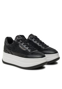 MICHAEL Michael Kors Sneakersy Hayes Embellished Leather Sneaker 43F4HYFS1D Czarny. Kolor: czarny. Materiał: skóra