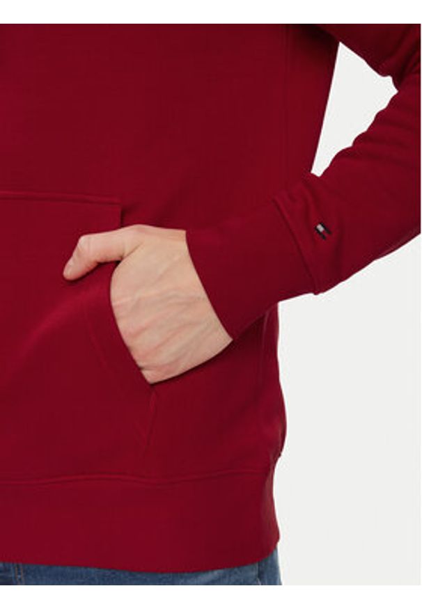 TOMMY HILFIGER - Tommy Hilfiger Bluza Track Graphic MW0MW34445 Czerwony Regular Fit. Kolor: czerwony. Materiał: bawełna