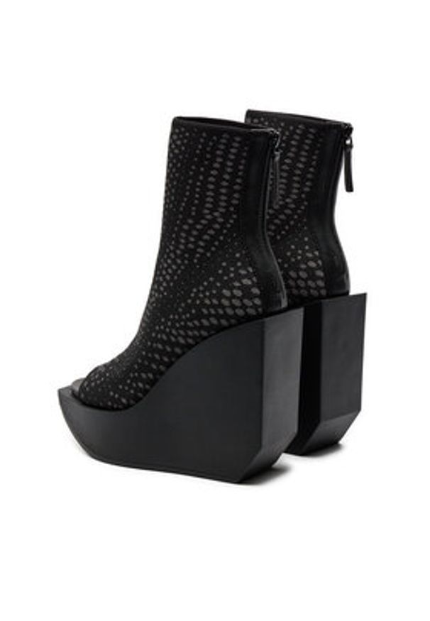 United Nude Botki Wa Fab Hi 1085001117 Czarny. Kolor: czarny. Materiał: materiał
