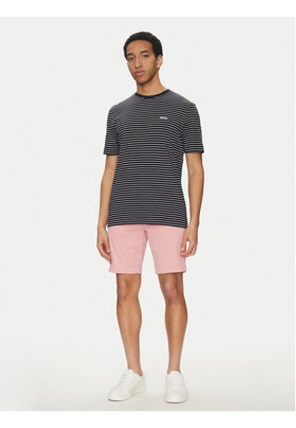 BOSS T-Shirt TalesStripe 50499334 Czarny Relaxed Fit. Kolor: czarny. Materiał: bawełna