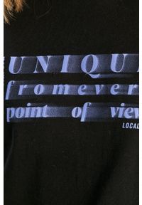 Local Heroes - T-shirt x Polaroid. Kolor: czarny. Materiał: materiał. Wzór: nadruk #2