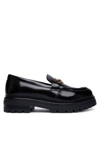 Elisabetta Franchi Loafersy F4A4-E0644-1259 S Czarny. Kolor: czarny. Materiał: skóra #1