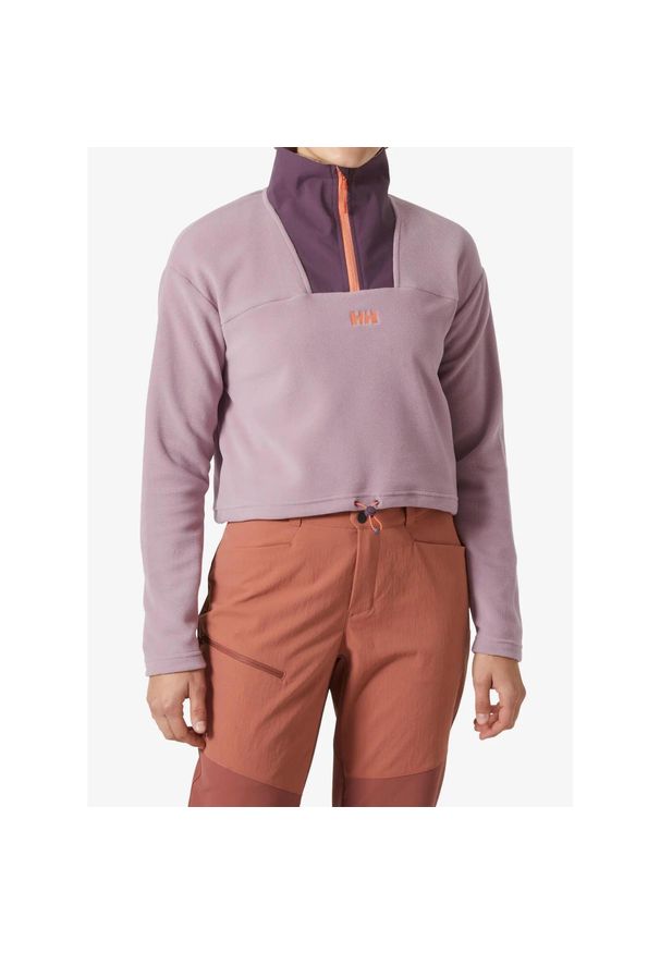 Bluza damska Helly Hansen Daybreaker Cropped Fleece. Kolor: fioletowy