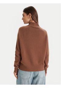 ViCOLO Sweter 77050F Brązowy Regular Fit. Kolor: brązowy. Materiał: kaszmir #5