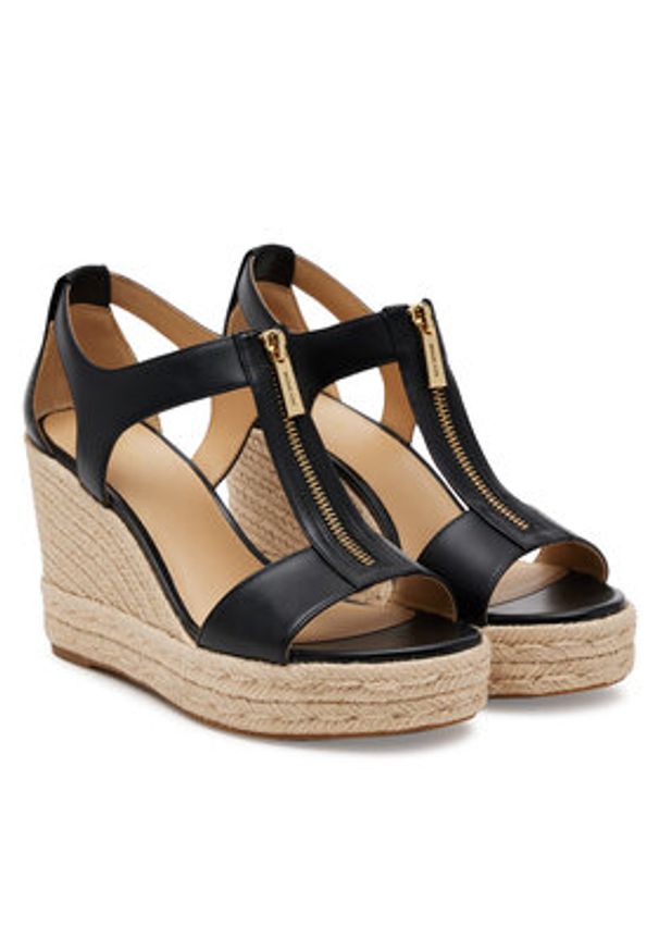 MICHAEL Michael Kors Espadryle Barkley Leather 40R4BRMS1L Czarny. Kolor: czarny. Materiał: skóra