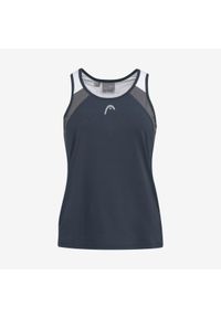 Head - Koszulka bez rękawów dla dziewczynek CLUB 22 Tank Top. Kolor: niebieski. Materiał: materiał, poliester, jersey. Długość rękawa: bez rękawów. Sport: tenis