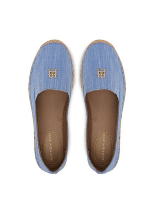 TOMMY HILFIGER - Tommy Hilfiger Espadryle Chambray Espadrille FW0FW08539 Niebieski. Kolor: niebieski. Materiał: materiał