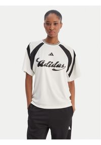 Adidas - adidas T-Shirt House Of Tiro KB6126 Biały Regular Fit. Kolor: biały. Materiał: syntetyk #1