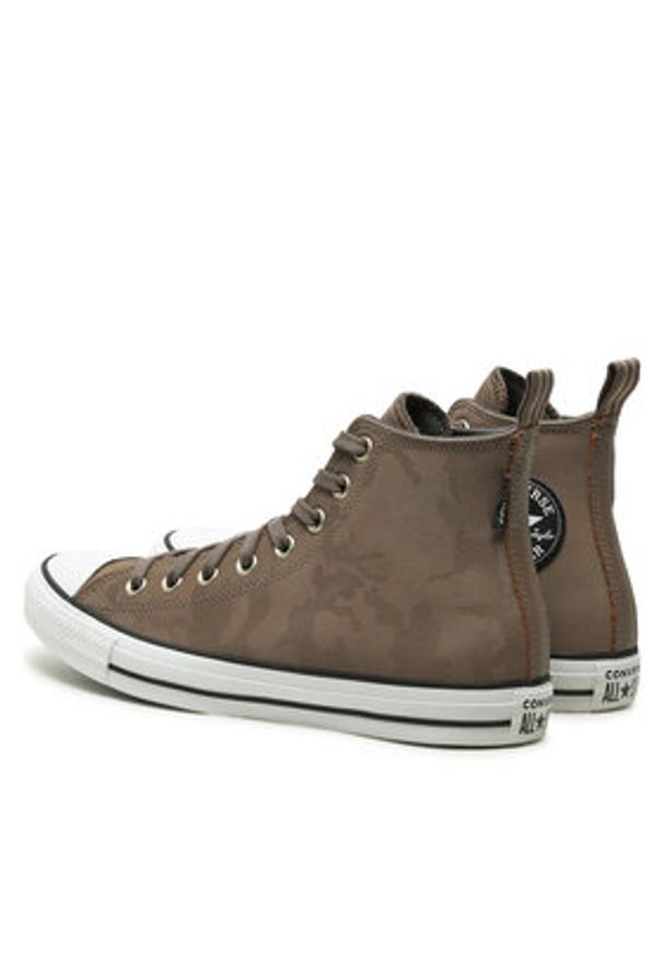 Converse Trampki Chuck Taylor All Star Tectuff Waterproof Camo A10366C Brązowy. Kolor: brązowy. Materiał: skóra