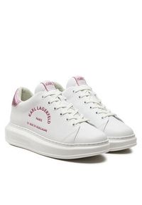 Karl Lagerfeld - KARL LAGERFELD Sneakersy KL62539F Biały. Kolor: biały. Materiał: skóra