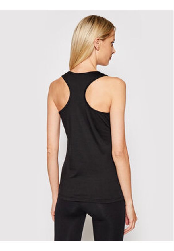 Joma Top Oasis 901170.100 Czarny Regular Fit. Kolor: czarny. Materiał: bawełna