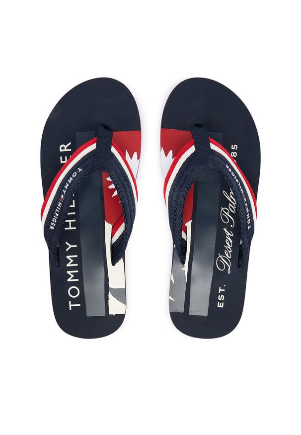 TOMMY HILFIGER - Japonki Tommy Hilfiger. Kolor: niebieski