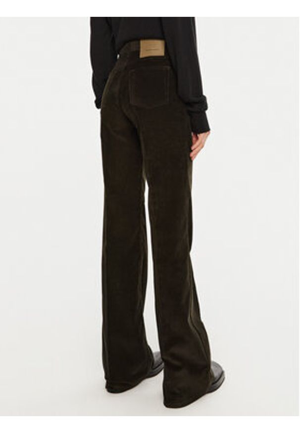 AMI PARIS - AMI Paris Spodnie materiałowe FTR420.CO0089 Brązowy Flare Fit. Kolor: brązowy. Materiał: bawełna