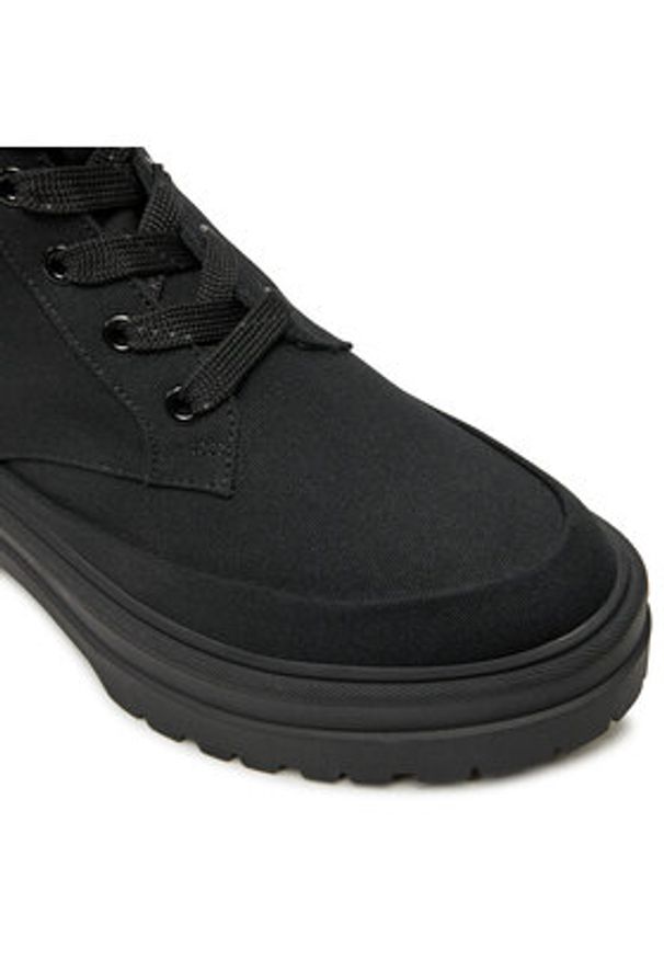 TOMMY HILFIGER - Tommy Hilfiger Trzewiki FW0FW08200 Czarny. Kolor: czarny. Materiał: skóra