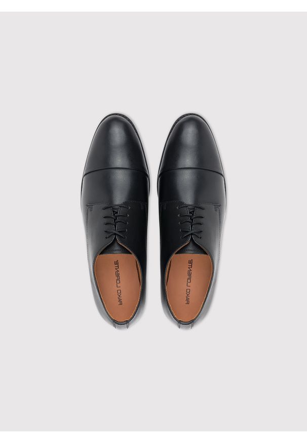 Pako Lorente - PAKO LORENTE – Czarne eleganckie buty męskie. Kolor: czarny, brązowy. Materiał: skóra. Styl: elegancki