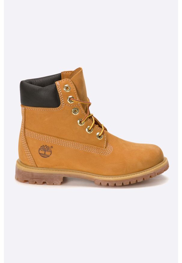 Timberland - Botki. Nosek buta: okrągły. Zapięcie: sznurówki. Kolor: beżowy