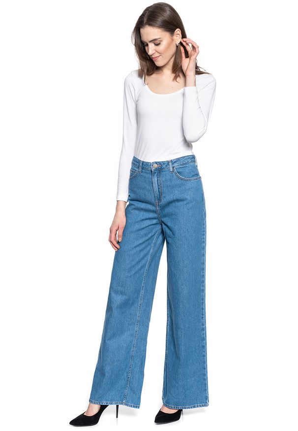 Lee - LEE A LINE FLARE DAMSKIE SPODNIE JEANSOWE L31SLJMV 112107270