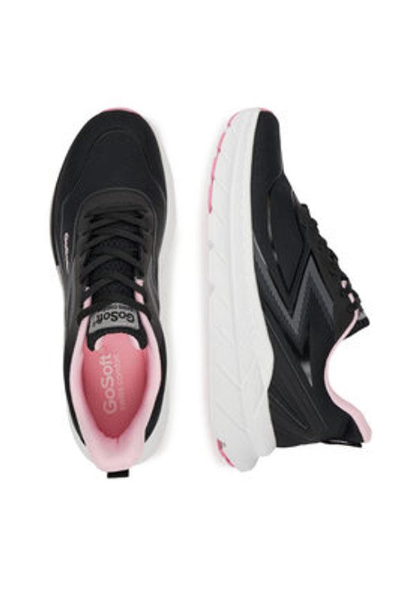 Go Soft Sneakersy V11-148 Czarny. Kolor: czarny. Materiał: materiał