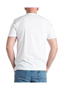 Lee - LEE MEDIUM WOBBLY TEE MĘSKI T-SHIRT KOSZULKA LOGO NADRUK BRIGHT WHITE LL04FQLJ 112331451. Wzór: nadruk