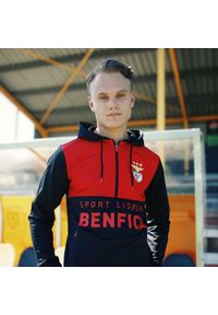 SL BENFICA - Dres piłkarski dla dorosłych SL Benfica 23/24. Kolor: wielokolorowy, czarny, czerwony. Materiał: dresówka. Sport: piłka nożna #1