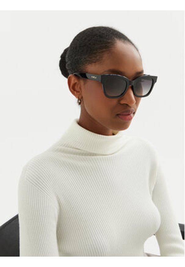 Furla Okulary przeciwsłoneczne Sunglasses WD00118-A.0116-O6000-4-401-20-BD-D Czarny. Kolor: czarny. Materiał: syntetyk