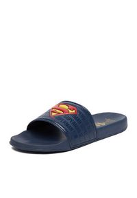 Superman Klapki CEO-SS26-231WBSUM Granatowy. Kolor: niebieski. Materiał: materiał. Wzór: motyw z bajki #9
