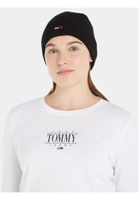 Tommy Jeans Czapka Tjw Flag Beanie AW0AW15474 Czarny. Kolor: czarny. Materiał: bawełna