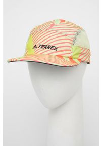 adidas TERREX czapka HB6275.D kolor pomarańczowy wzorzysta. Kolor: pomarańczowy. Materiał: skóra, materiał #1