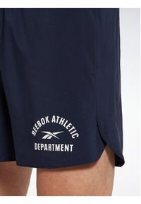 Reebok Szorty sportowe Training Graphic Woven Shorts HT3704 Niebieski. Kolor: niebieski. Materiał: syntetyk. Styl: sportowy #4