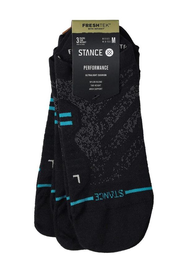 Skarpety biegowe Stance Run Ultralight Tab 3 Pack. Kolor: czarny. Sport: bieganie