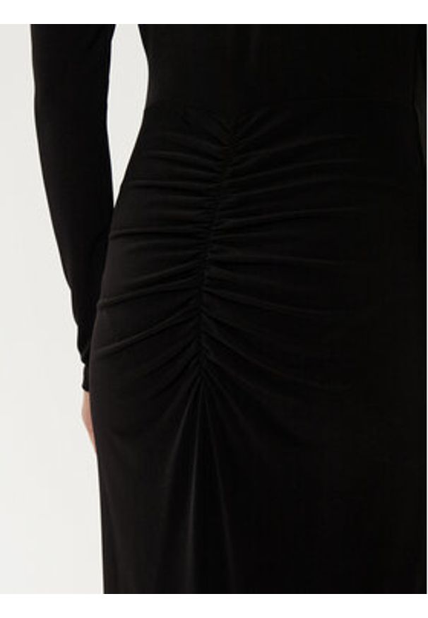 Patrizia Pepe Sukienka wieczorowa 8A1443 J015 Czarny Regular Fit. Kolor: czarny. Materiał: syntetyk. Styl: wizytowy