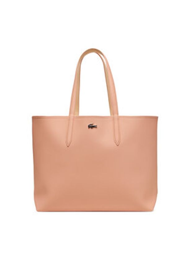 Lacoste Torebka Anna NF2142AA Bordowy. Kolor: czerwony. Materiał: skórzane