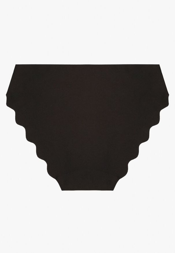 Born2be - Czarne Bezszwowe Majtki Figi Silurisse. Stan: podwyższony. Kolekcja: plus size. Kolor: czarny