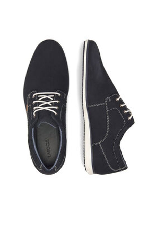 Lasocki Półbuty HENSON-29 MI25 Granatowy. Kolor: niebieski. Materiał: nubuk, skóra