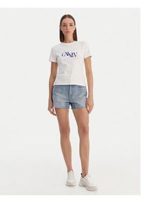 Calvin Klein Jeans T-Shirt Seasonal LV047F808G Biały Slim Fit. Kolor: biały. Materiał: bawełna #2