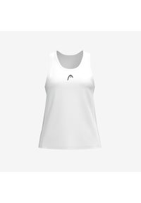 Dziewczęcy tank top Head Club 25. Kolor: biały. Długość rękawa: bez rękawów. Sport: tenis