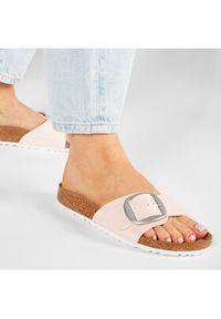Birkenstock Klapki Madrid Big Buckle 1018773 Różowy. Kolor: różowy. Materiał: skóra #4