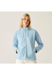 Regatta - Bluza turystyczna damska Bayletta z kapturem. Typ kołnierza: kaptur. Kolor: niebieski, turkusowy, wielokolorowy. Materiał: polar. Sport: turystyka piesza #1