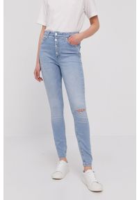 Calvin Klein Jeans - Jeansy. Stan: podwyższony. Kolor: niebieski