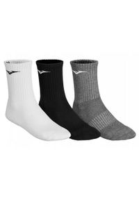 Mizuno - Skarpety Treningowe Unisex Dla Dorosłych Do Połowy Łydki (zestaw 3 Sztuk). Kolor: szary, czarny, wielokolorowy, biały. Sport: turystyka piesza #1