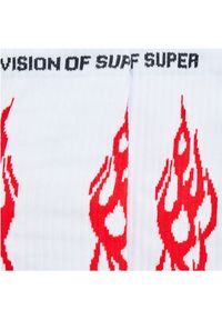 Vision Of Super Skarpety wysokie unisex VSA00788CZ Biały. Kolor: biały. Materiał: materiał