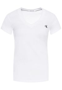 Calvin Klein Jeans T-Shirt J20J213716 Biały Regular Fit. Kolor: biały. Materiał: bawełna