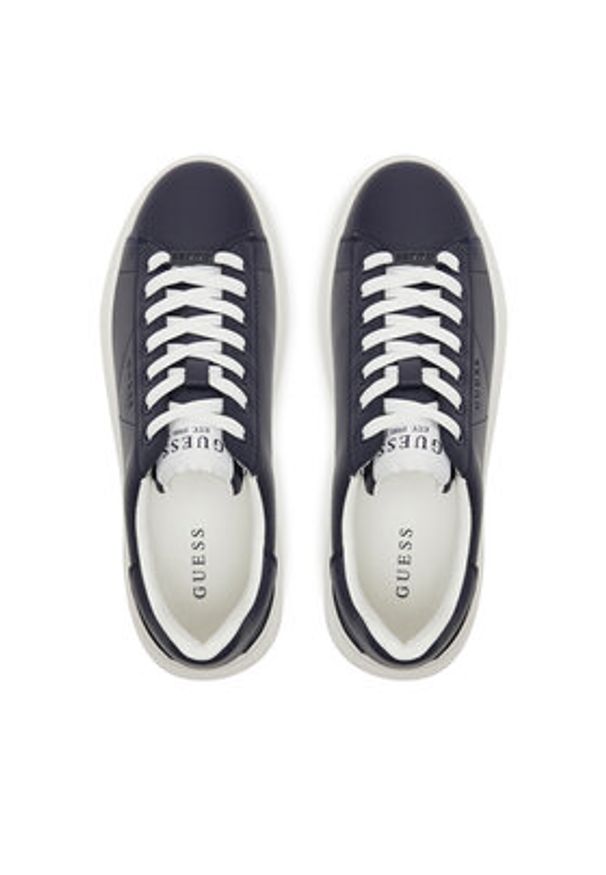 Guess Sneakersy FMJLBA LEA12 Granatowy. Kolor: niebieski. Materiał: skóra