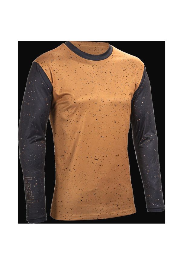 LEATT - Bluza rowerowa męska Leatt Jersey MTB Enduro 4.0. Kolor: brązowy. Materiał: jersey