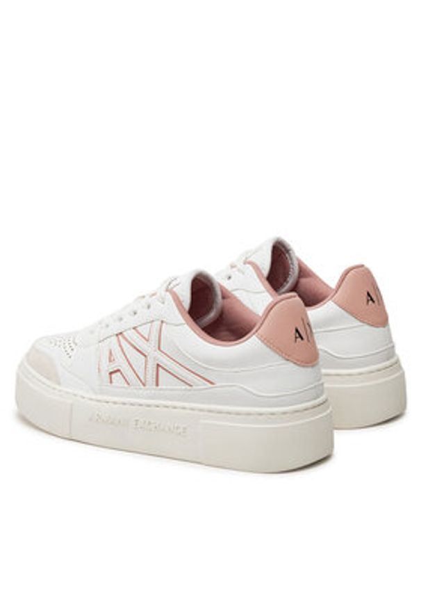 Armani Exchange Sneakersy XDX147 XV830 U274 Biały. Kolor: biały. Materiał: skóra