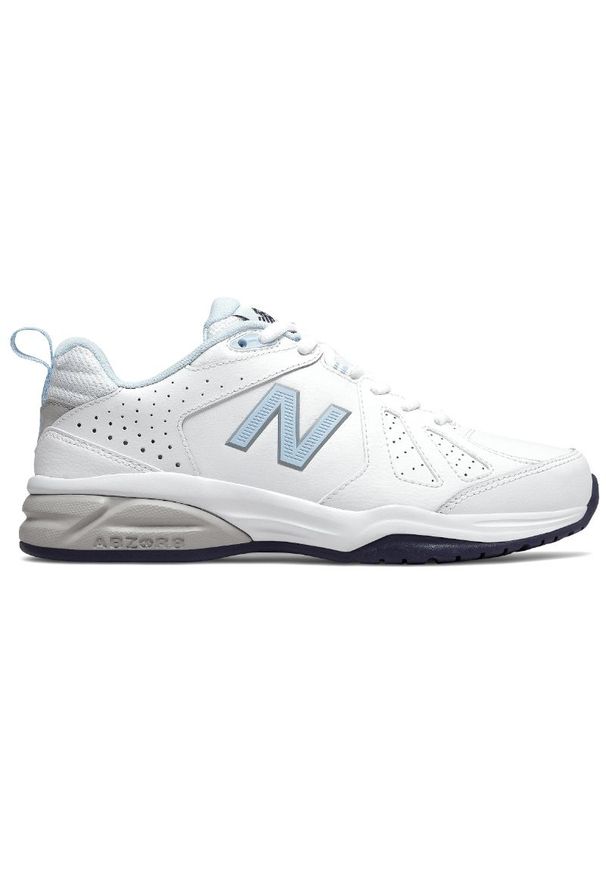 Buty New Balance WX624WB5 - białe. Okazja: na co dzień. Kolor: biały. Materiał: skóra. Sport: fitness