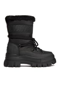 Buffalo Botki Aspha Blizzard 2 1622333 Czarny. Kolor: czarny. Materiał: skóra