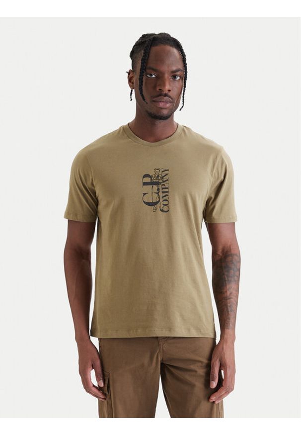 C.P. Company T-Shirt 20CMTS084A005100W Zielony Regular Fit. Kolor: zielony. Materiał: bawełna