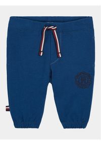 TOMMY HILFIGER - Tommy Hilfiger Spodnie dresowe KN0KN01787 Niebieski Regular Fit. Kolor: niebieski. Materiał: bawełna #1